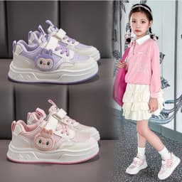 Giày Thể Thao Bé Gái Đế Mềm Nhẹ Chống Trơn – Giày Sneaker Công Chúa Cho Bé 3–12 Tuổi. C7 4