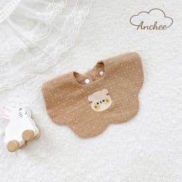 Set 2 Yếm Xô Muslin Anchee Cho Bé – Yếm cho bé dưới 2 tuổi Thoáng Khí, Mềm Mịn, Thấm Hút Tốt, Họa Tiết Dễ Thương 7