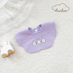 Set 2 Yếm Xô Muslin Anchee Cho Bé – Yếm cho bé dưới 2 tuổi Thoáng Khí, Mềm Mịn, Thấm Hút Tốt, Họa Tiết Dễ Thương 4