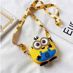 [mới] Túi đeo chéo silicon hình minion cho bé đựng bao lì xì thời trang làm quà tặng tết sinh nhật 8