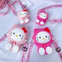 [SIZE LỚN] Túi đeo chéo nữ xách mỹ phẩm, sách, hình mickey chuột capybara gấu dâu lotso pikachu 6