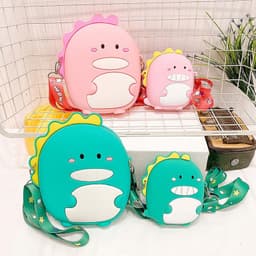 [SIZE LỚN] Túi đeo chéo nữ xách mỹ phẩm, sách, hình mickey chuột capybara gấu dâu lotso pikachu 9