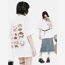 Áo Thun HY KORÉ Rabbit Mochi 2042 Form Rộng Localbrand Oversize Unisex Vải Cotton 75% Nam Nữ Mặc Đẹp 3
