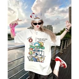 Áo Thun HY KORÉ Zootopia Bánh Donut 2040 Form Rộng Localbrand Oversize Unisex Vải Cotton 75% Nam Nữ Mặc Đẹp 3