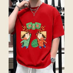Áo Thun Tết HY KORÉ 3123 Nam Nữ Form Rộng Local brand Vải Cotton 100% Unisex Oversize 8