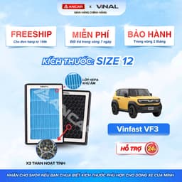 Lọc Gió Điều Hoà Ô Tô VF5 VF3 VF6 VF7 VF8 VF9 Màng HEPA Than Hoạt Tính Khử Mùi, Lọc Bụi, cải thiện không khí cabin xe 2
