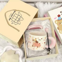 Cốc Sứ Có Nắp Kèm Thìa Pochacco Siêu Đáng Yêu - Kèm Hộp Xinh Tặng Sinh Nhật VINBEO 7