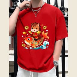 Áo Thun Tết HY KORÉ 3108 Nam Nữ Form Rộng Local brand Vải Cotton 100% Unisex Oversize 8