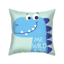 Gối tựa sofa, gối ôm trang trí phòng khách hoạ tiết KHỦNG LONG chất liệu nhung lông đào mềm mịn 3