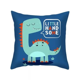 Gối tựa sofa, gối ôm trang trí phòng khách hoạ tiết KHỦNG LONG chất liệu nhung lông đào mềm mịn 5