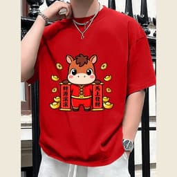 Áo Thun Tết HY KORÉ 3107 Nam Nữ Form Rộng Local brand Vải Cotton 100% Unisex Oversize 8
