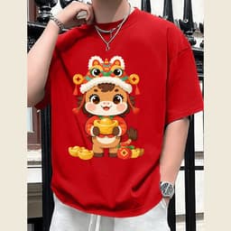 Áo Thun Tết HY KORÉ 3106 Nam Nữ Form Rộng Local brand Vải Cotton 100% Unisex Oversize 8