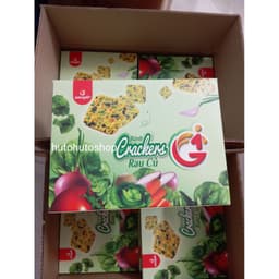 Thùng bánh 8 hộp Crackers Rau Củ 256g G1 - Bổ sung chất xơ, vitamin D, năng lượng cần thiết 9