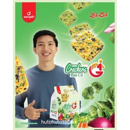 🔥 Bánh Crackers Rau Củ Gia Nhất Giòn Rụm – Bánh Ăn Kiêng Giàu Chất Xơ, Ăn Vặt Lành Mạnh | Hutohutoshop 4