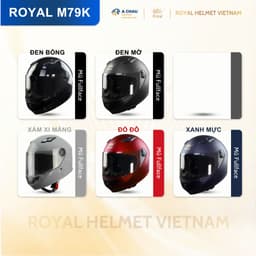 [FULLFACE ĐỘC QUYỀN] Mũ Bảo Hiểm Fullface Royal M79 Kính Trà Chính Hãng, Đi Phượt Cao Cấp Cho Nam Nữ 2