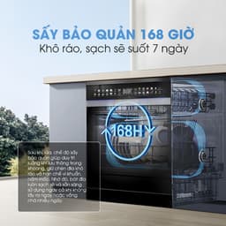 Máy Rửa Bát KALITE UltraWash Pro, 5 Tay Phun Chứa 15-17 Bộ Chén Đĩa - Siêu Tiết Kiệm, Rửa Sạch, Sấy Khô Khử Khuẩn 5