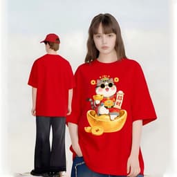 Áo Thun Tết HY KORÉ 3118 Nam Nữ Form Rộng Local brand Vải Cotton 100% Unisex Oversize 7