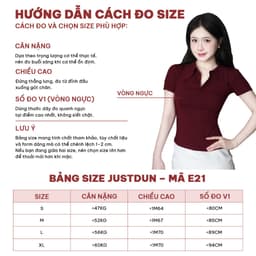 Áo Thun Nữ Polo JUSTDUN E21 – Cổ Sơ Mi Cotton Mịn Cao Cấp, Form Ôm Đẹp, Co Giãn Thoải Mái,Thanh Lịch 5
