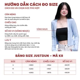 Áo Khoác Cardigan Basic Trơn Nữ JUSTDUN K8 - Dáng Rộng Ôm Vừa, Nhiều Màu, Cotton Mịn, Mềm Mại 4