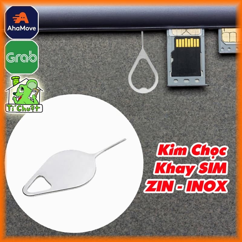 Kim Chọc Lấy Khay SIM Samsung ZIN bằng inox