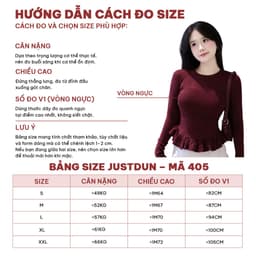 Áo Thun Nữ Dài Tay Ôm Body JUSTDUN 405 - Phối Viền Bèo Xinh, Cotton Mịn Cao Cấp, Tôn Dáng 4