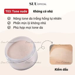 Phấn Phủ Bột ARTMISS 30G Transparent Matte Powder Kiềm Dầu 24H Bột Mịn Có Nhũ Căng Bóng 9