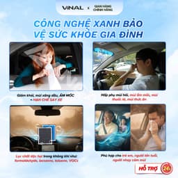 Lọc Gió Điều Hòa Ô TÔ Vios, IInnov, Altis, Raize, Fortuner, Corolla Cross VINAL Cao Cấp Lọc Bụi Mịn, khử mùi 7
