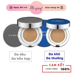 [TOP CUSHION CHE PHỦ] Phấn Nước Klavuu Blue Pearlsation High Coverage Marine Collagen Aqua Cushion SPF50+/PA+++ 1