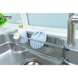 CHẬU RỬA BÁT 1 HỐ NOBINOX ARVO B180 | Kích thước 80x50cm 5