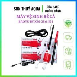 Máy Vệ Sinh Bể Cá BAOYU BY-X20/X25 6in1: Hút Cặn, Rêu, Sỏi, Vệ Sinh Cát-Neo 1