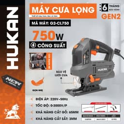Máy cưa lọng điện HUKAN Gen2 G2-CL750, Công suất 750w, 6 cấp chỉnh tốc độ, Cắt gỗ 65mm, Cắt sắt 3mm 1