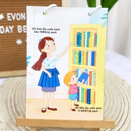 Thẻ Flash EVON BABY dạy bé tập nói - mẫu câu chủ đề so sánh A6 Nhiềuít,tonhỏ,trêndưới 8