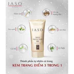 { Hàng công ty } Kem nền trang điểm BB IASO 3in1 Triple Protection SPF 30 PA++ 6