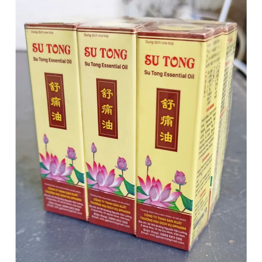 Lốc 6 chai dầu xoa bóp Su Tong 4.5ml và 10ml