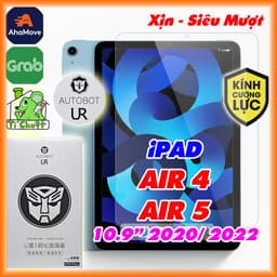 [Chính Hãng AUTOBOT UR] Kính CL iPad AIR 4/ AIR 5 10.9" 2020/ 2022 Cường Lực 9H-2.5D Trong Suốt 1
