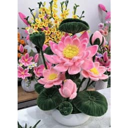 Set nguyên liệu làm hoa - Diy kẽm nhung đầy đủ phụ kiện 2