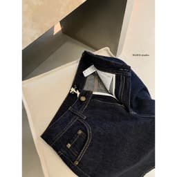 [SẴN] 𝑻𝒉𝒆𝑴𝒂𝒚 x 𝐖𝐆𝐖𝐄/ Quần Jean Ngố 𝐖𝐆𝐖𝐄 8748, Quần Short Jean Nữ Ống Rộng Lưng Cao Màu Xanh than WG.WE 6