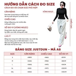 Áo Thun Giữ Nhiệt Nữ Dài Tay JUSTDUN A8 Cổ Tròn, Cotton Mịn Dày Dặn, Siêu Co Giãn Mềm Mại, Tôn Dáng,Giữ Nhiệt 3