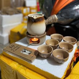 Nến Đun 1 Giờ Nến Cầu Hôn Nến Giữ Ấm Thức Ăn Có Khay Đựng 6