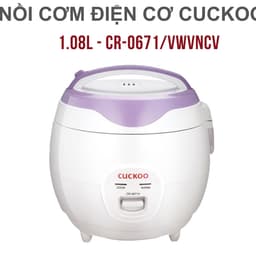 Nồi cơm điện cơ Cuckoo CR-0671/VWVNCV 1,08L - Chính hãng 2