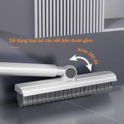 Cây Chà Sàn Nhà Tắm Đa Năng 2 Trong 1 Chổi Cọ Sàn, Cọ Góc Tường Có Gạt Nước Thông Minh Cán Dài 100cm 8