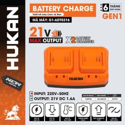 [1.6A] Sạc bàn đôi HUKAN G1-ADT0216, Công suất 1.6A, Sạc Chân pin phổ thông - Bảo vệ quá dòng 1