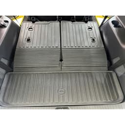 Lót cốp ô tô + lót lưng ghế xe Vinfast Limo Green/ MPV7 chất liệu nhựa dẻo ko mùi- 3 tấm 1