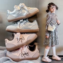Giày Thể thao Mùa Xuân Cho Trẻ Em Đế Cao Su Mềm Siêu nhẹ, Giày Bé Gái Dễ Thương.113 1