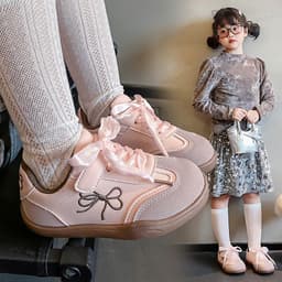 Giày Thể thao Mùa Xuân Cho Trẻ Em Đế Cao Su Mềm Siêu nhẹ, Giày Bé Gái Dễ Thương.113 3