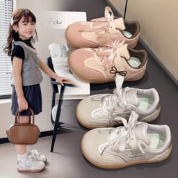 Giày Thể thao Mùa Xuân Cho Trẻ Em Đế Cao Su Mềm Siêu nhẹ, Giày Bé Gái Dễ Thương.113 4