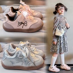 Giày Thể thao Mùa Xuân Cho Trẻ Em Đế Cao Su Mềm Siêu nhẹ, Giày Bé Gái Dễ Thương.113 5