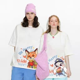 Áo Thun HY KORÉ Cáo Nick Happy 2043 Form Rộng Localbrand Oversize Unisex Vải Cotton 75% Nam Nữ Mặc Đẹp 3