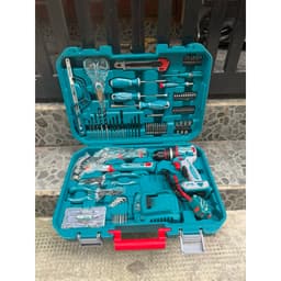 Bộ 165 món bao gồm máy khoan búa không chổi than dùng pin 20V TIDLI20668 total - THKTHP11652 8
