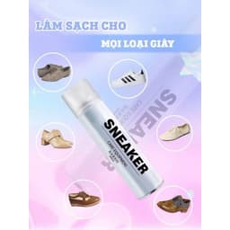 [Tặng bàn chải] Combo 3 Chai Xịt Tạo Bọt vệ sinh giày Sneaker 300ml Làm sạch,Giặt khô giày da, vải 4